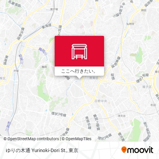 ゆりの木通 Yurinoki-Dori St.地図