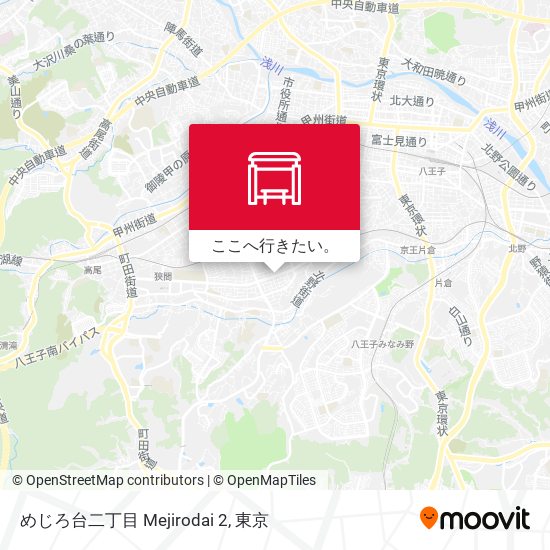 めじろ台二丁目 Mejirodai 2地図