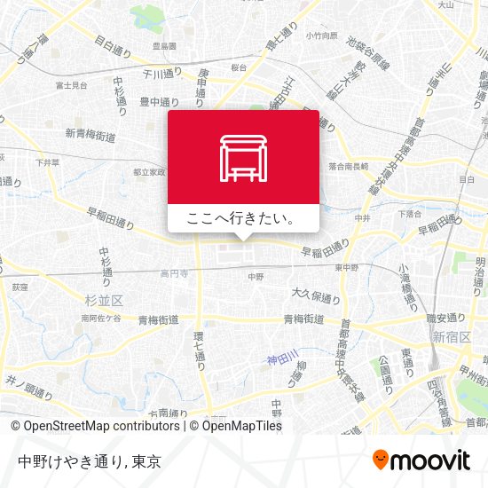 中野けやき通り地図