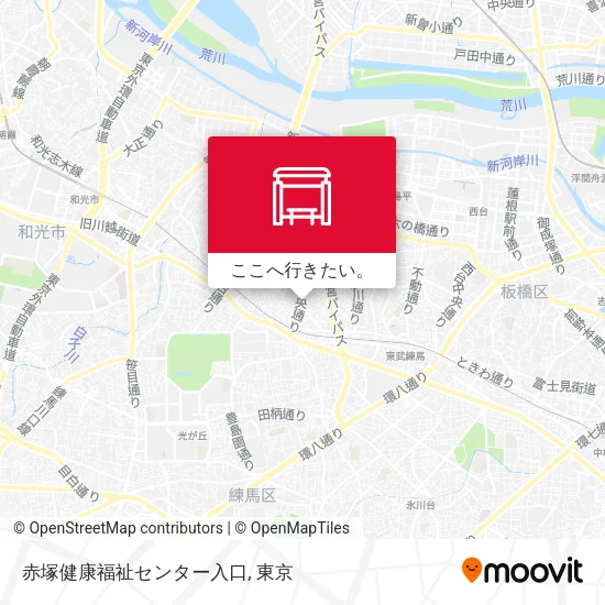 赤塚健康福祉センター入口地図
