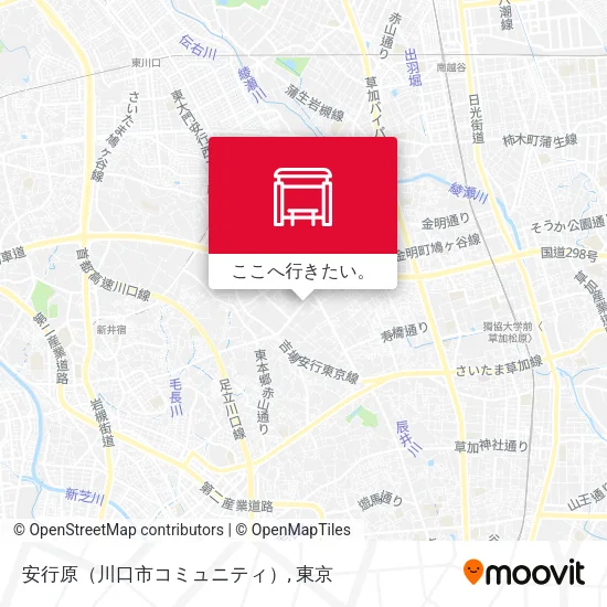 安行原（川口市コミュニティ）地図
