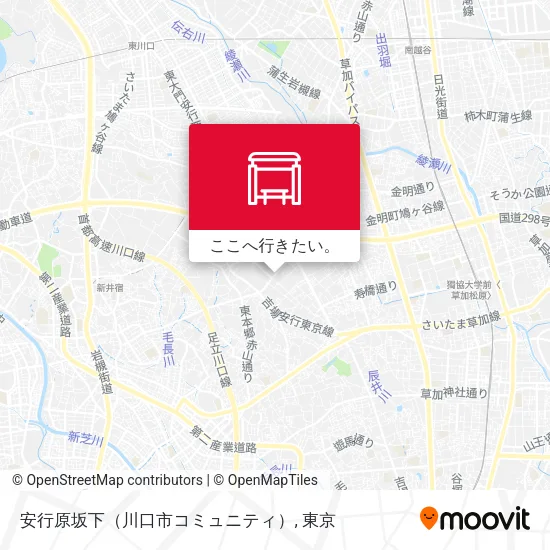 安行原坂下（川口市コミュニティ）地図