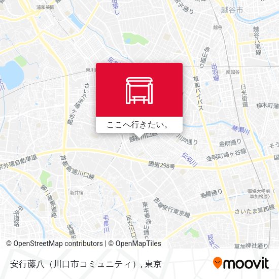 安行藤八（川口市コミュニティ）地図