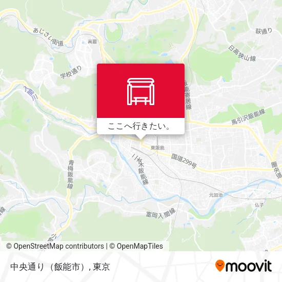 中央通り（飯能市）地図