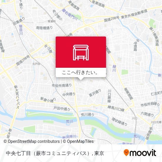中央七丁目（蕨市コミュニティバス）地図