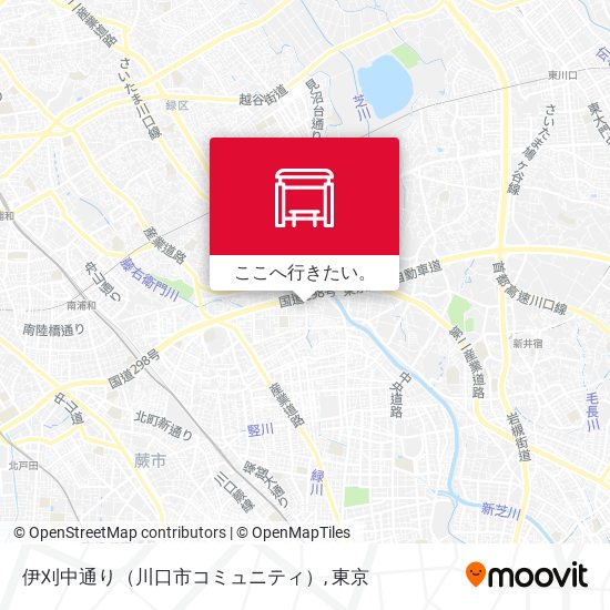 伊刈中通り（川口市コミュニティ）地図