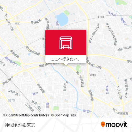 神根浄水場地図