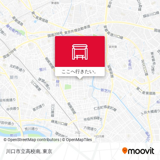 川口市立高校南地図