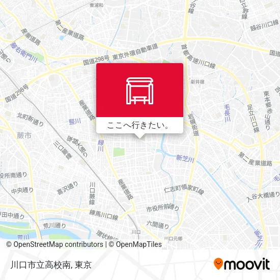 川口市立高校南地図