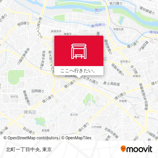 北町一丁目中央地図