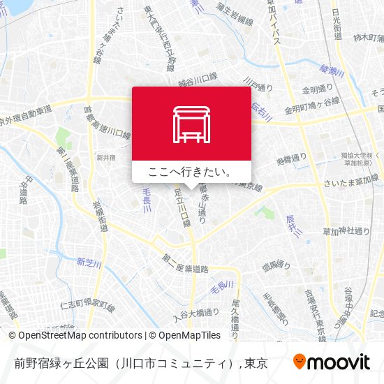 前野宿緑ヶ丘公園（川口市コミュニティ）地図