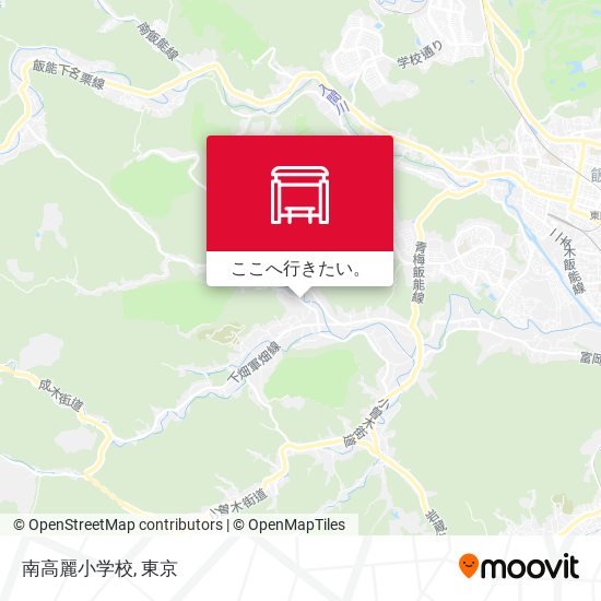 南高麗小学校地図