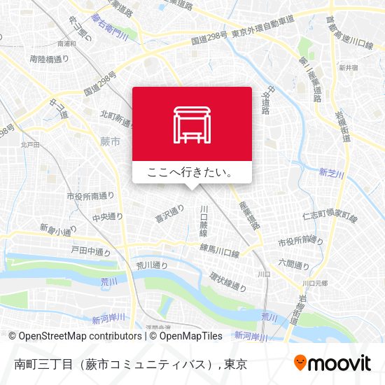 南町三丁目（蕨市コミュニティバス）地図