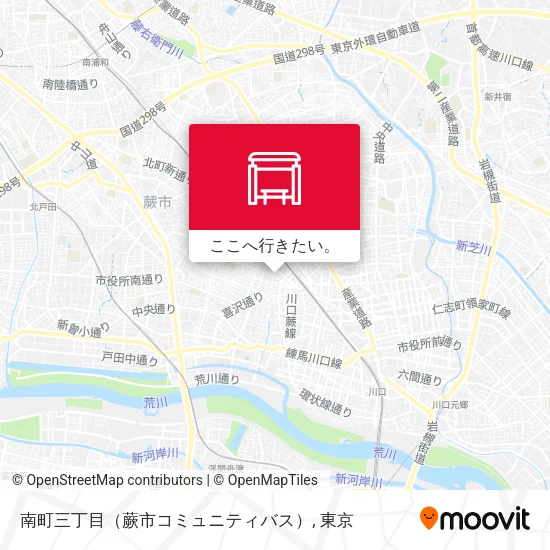 南町三丁目（蕨市コミュニティバス）地図