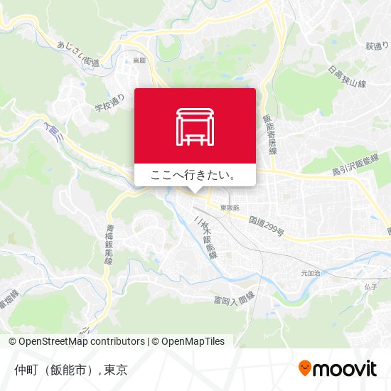 仲町（飯能市）地図