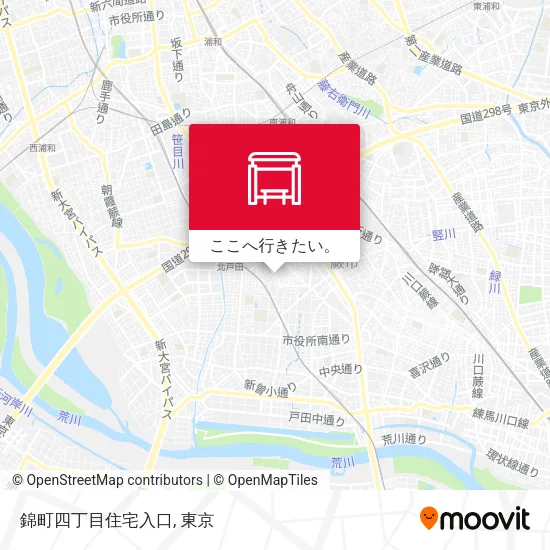 錦町四丁目住宅入口地図