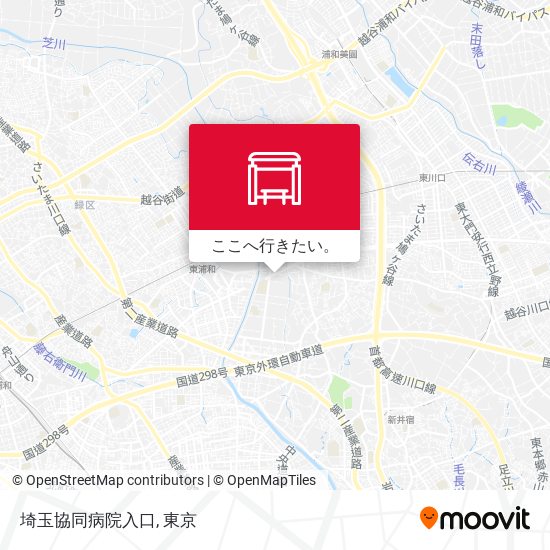 埼玉協同病院入口地図
