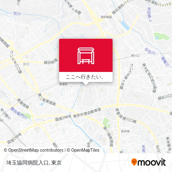 埼玉協同病院入口地図