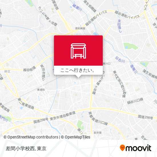 差間小学校西地図