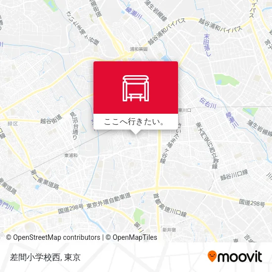 差間小学校西地図