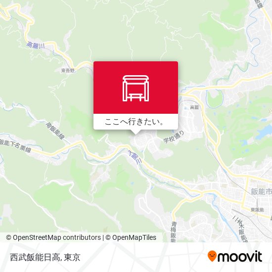 西武飯能日高地図