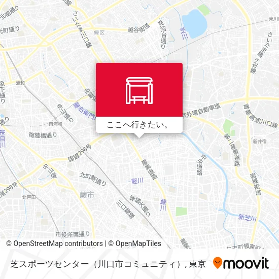 芝スポーツセンター（川口市コミュニティ）地図