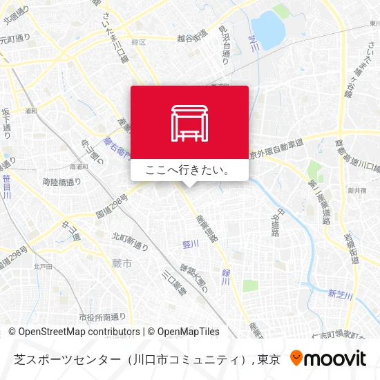 芝スポーツセンター（川口市コミュニティ）地図
