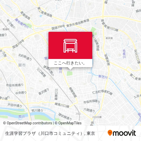 生涯学習プラザ（川口市コミュニティ）地図