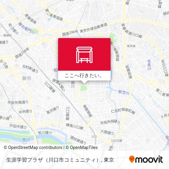 生涯学習プラザ（川口市コミュニティ）地図