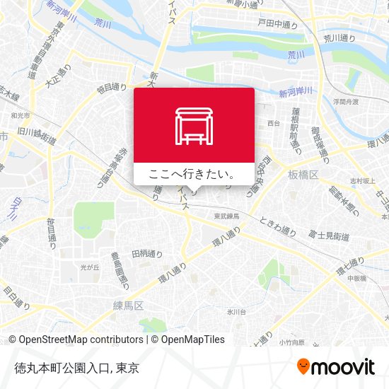 徳丸本町公園入口地図