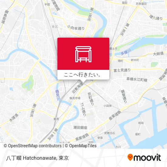 八丁畷 Hatchonawate地図