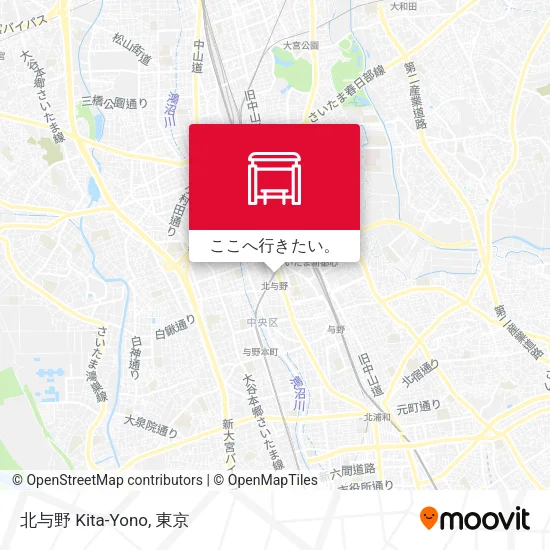 北与野 Kita-Yono地図