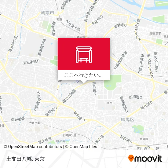 土支田八幡地図