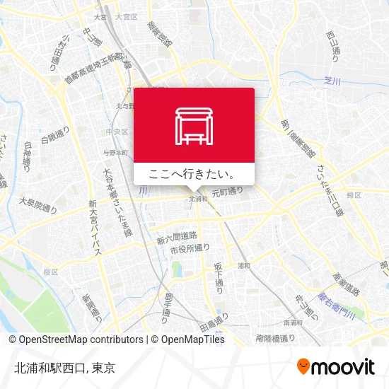 北浦和駅西口地図