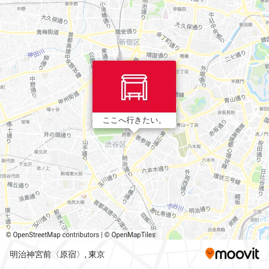 明治神宮前〈原宿〉地図