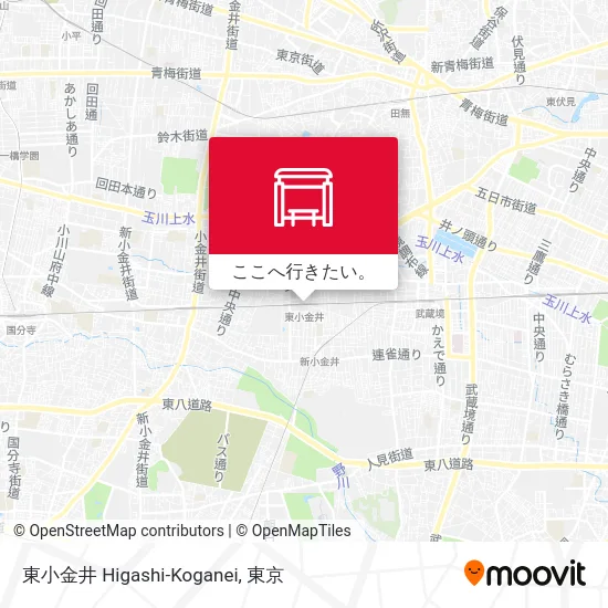 東小金井 Higashi-Koganei地図
