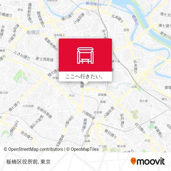 板橋区役所前地図