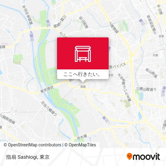 指扇 Sashiogi地図