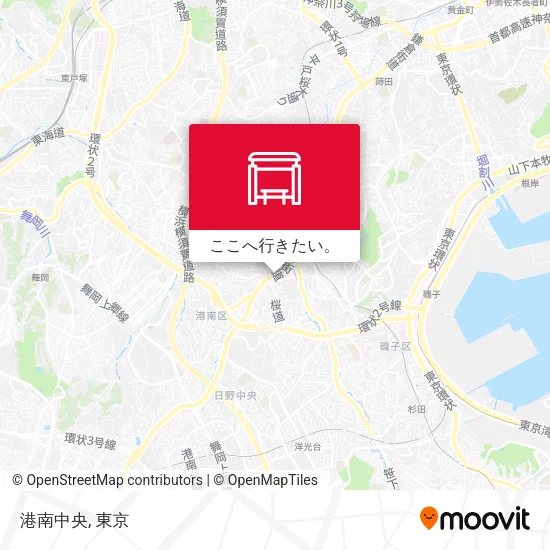 港南中央地図