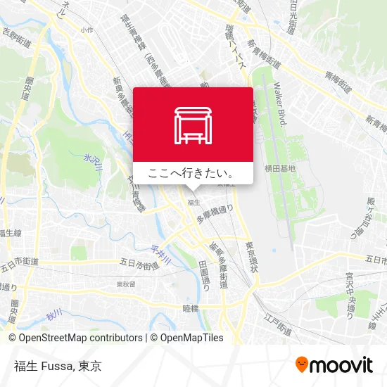 福生 Fussa地図