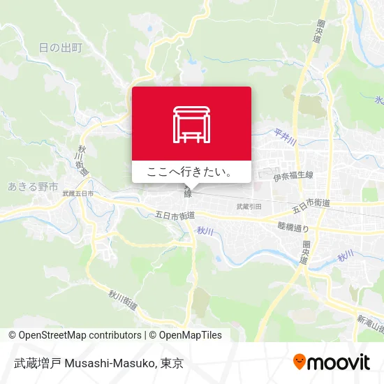 武蔵増戸 Musashi-Masuko地図