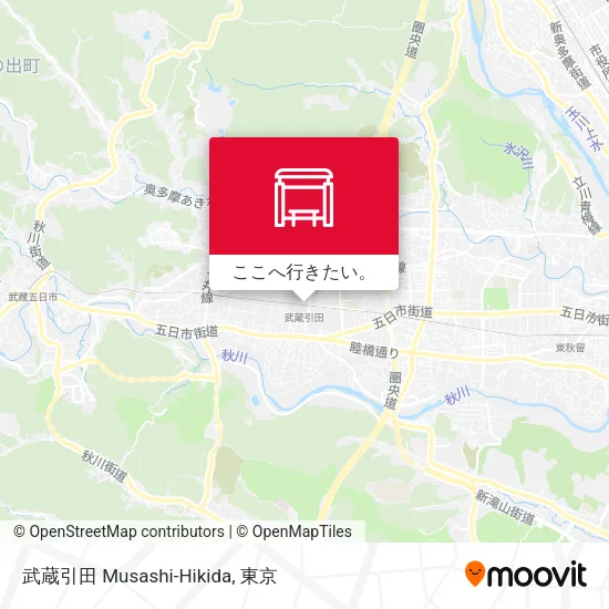 武蔵引田 Musashi-Hikida地図