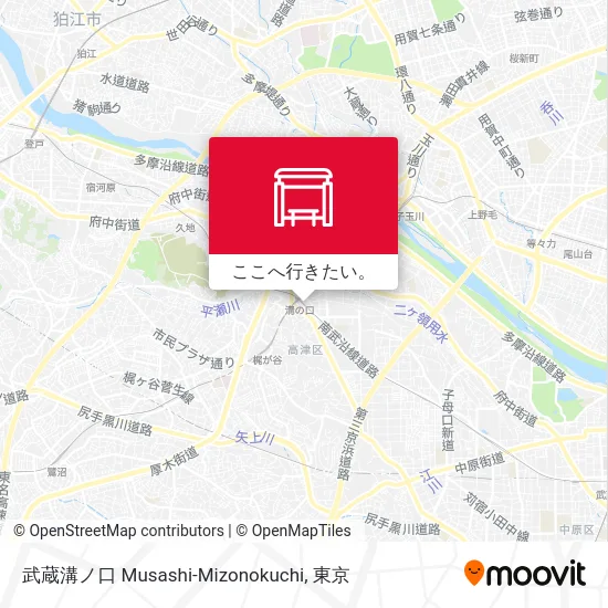 武蔵溝ノ口 Musashi-Mizonokuchi地図