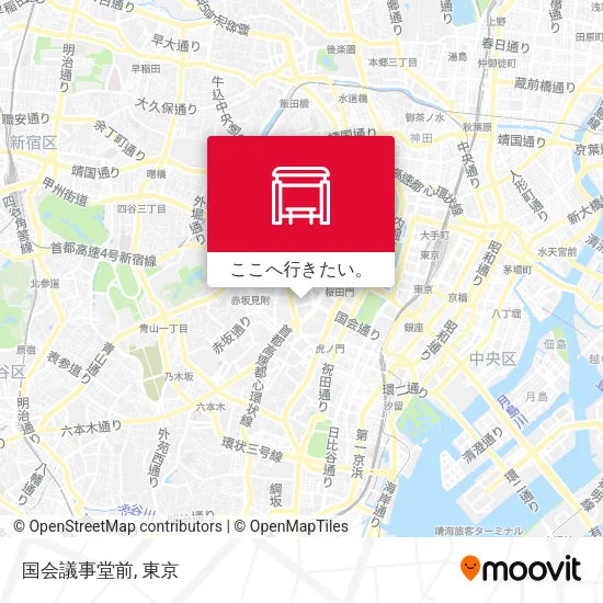 国会議事堂前地図