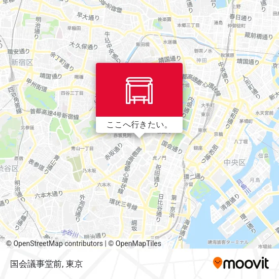 国会議事堂前地図