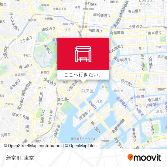 新富町地図