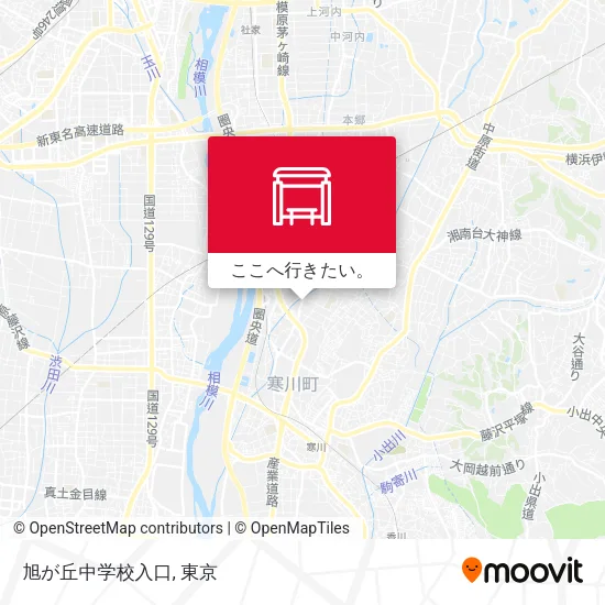 旭が丘中学校入口地図