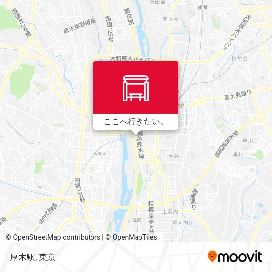 厚木駅地図