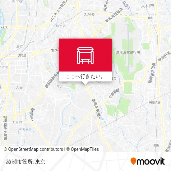 綾瀬市役所地図