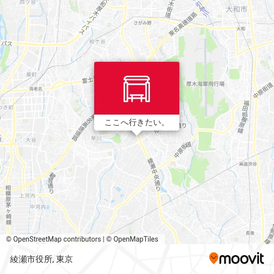 綾瀬市役所地図